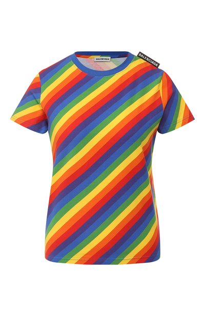 Женская хлопковая футболка BALENCIAGA, арт. 578133/TEVG1