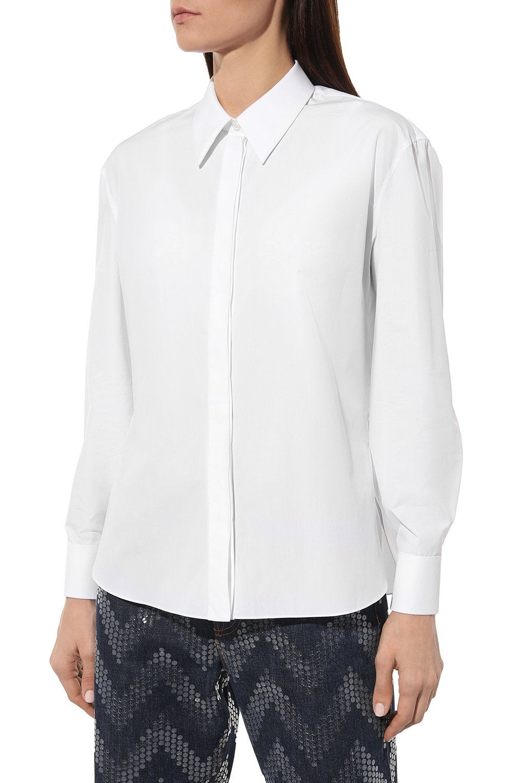 Хлопковая рубашка ALEXANDER MCQUEEN, арт. 767940/QAAAD, фото 3