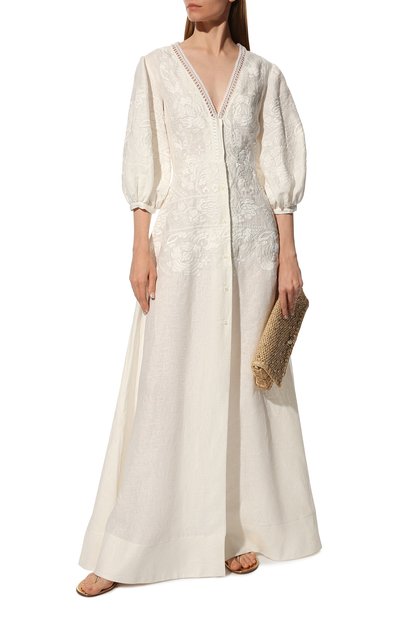 Льняное платье ERMANNO SCERVINO, арт. D404Q604BMY, фото 2