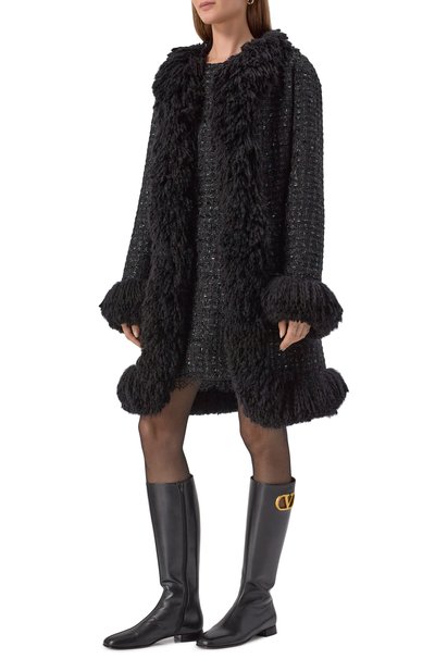 Кожаные сапоги vlogo signature VALENTINO, арт. 7W2S0LI5/DDT, фото 3