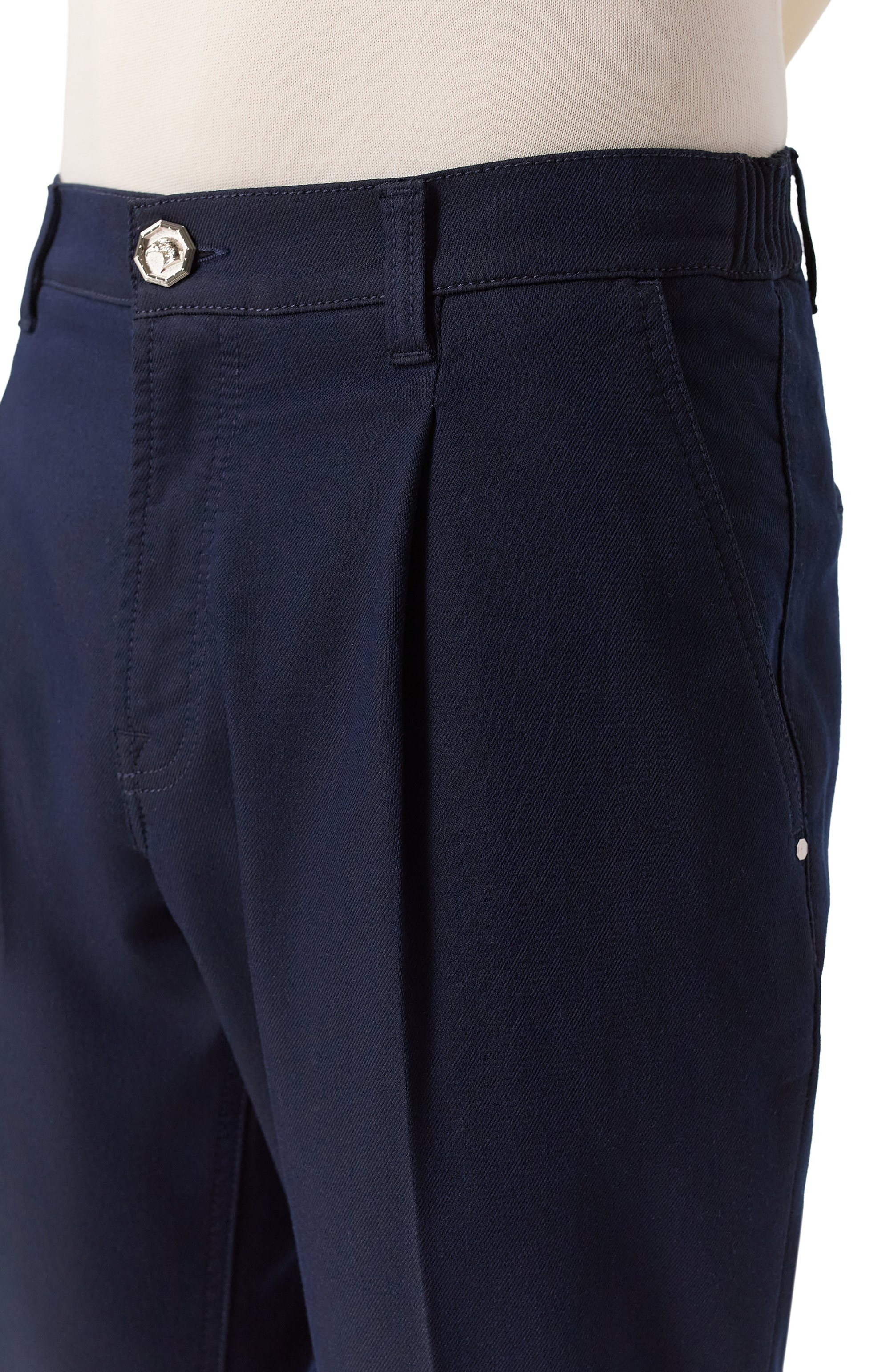 Брюки STEFANO RICCI темно-синего цвета по цене 170500 руб., арт. MFT53B1360/RT70BL, фото 5 Брюки STEFANO RICCI, арт. MFT53B1360/RT70BL, фото 5