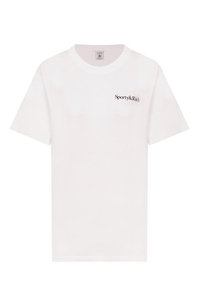 Женская хлопковая футболка SPORTY AND RICH, арт. T0119712300WH01