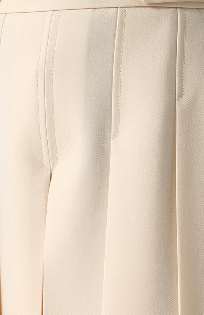 Укороченные шерстяные брюки в складку GUCCI, арт. 485477/ZJW19, фото 5