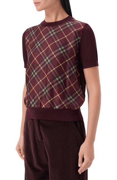 Пуловер из шерсти и шелка BURBERRY, арт. 8128359, фото 3