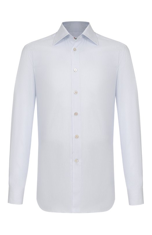 Хлопковая сорочка Kiton UCCH0948611 Голубой UCCH0948611