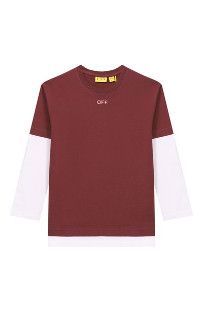 Хлопковый лонгслив OFF-WHITE, арт. 0GAB00CF26JER0016_001
