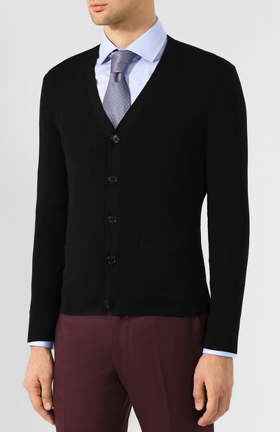 Шерс тяной кардиган на пуговицах с v-образным вырезом RALPH LAUREN, арт. 790714519, фото 3