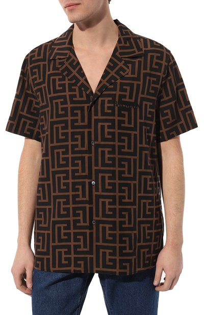 Рубашка BALMAIN черного цвета по цене 83650 руб., арт. AH0HN014VD13, фото 3 Рубашка BALMAIN, арт. AH0HN014VD13, фото 3