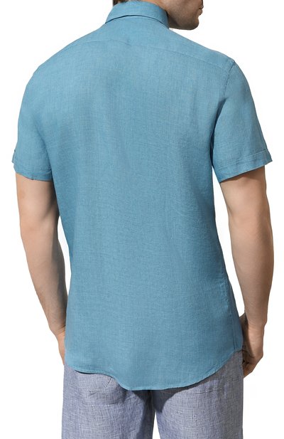 Льняная рубашка ZEGNA, арт. UDX38A7/SCF5, фото 4