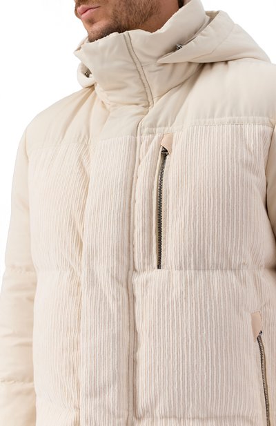 Пуховик с отделкой из вельвета KITON, арт. UW2210V0430H01, фото 5