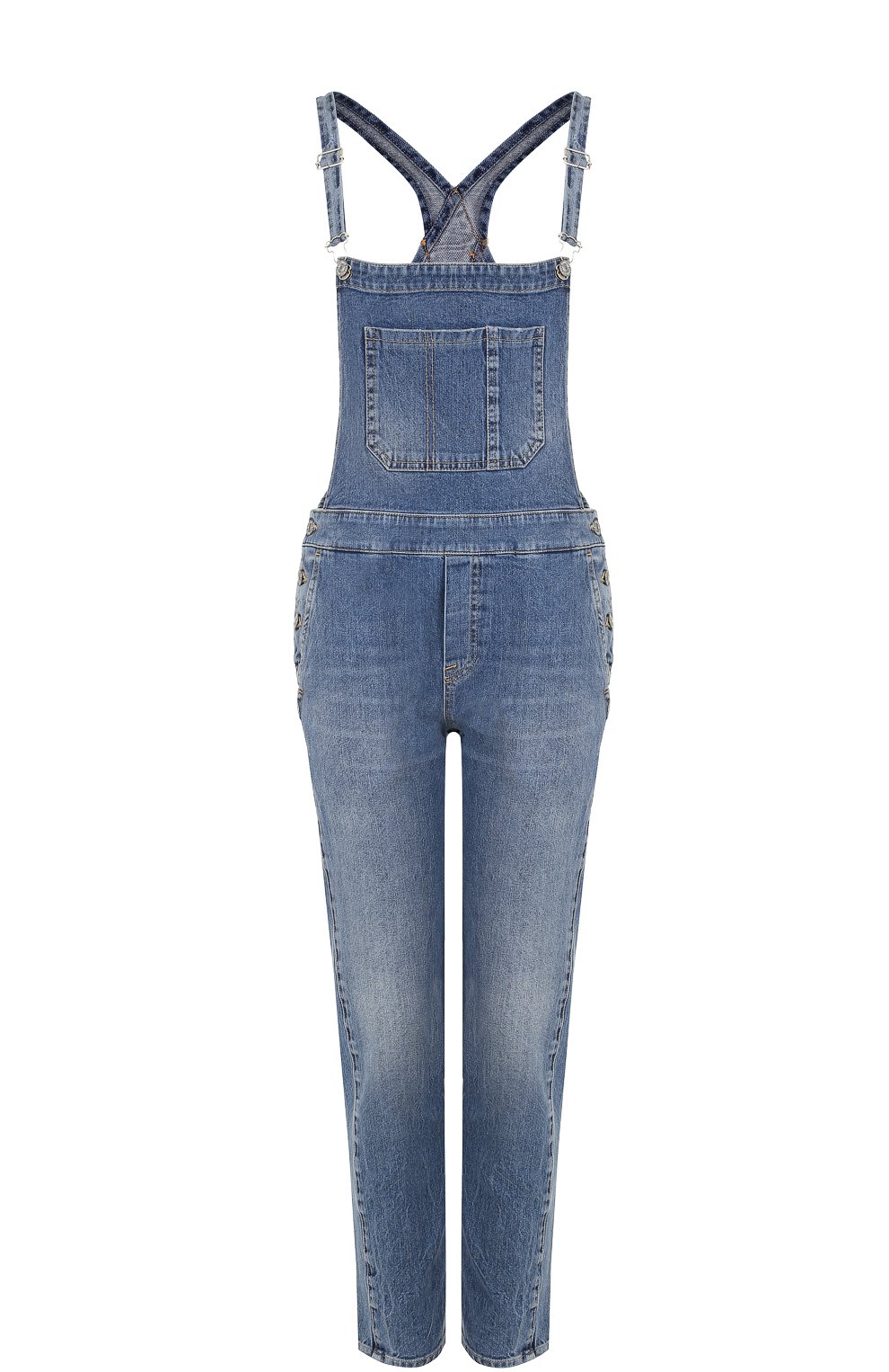 Джисновый комбинезон с потертостями 7 FOR ALL MANKIND, арт. SCRK730CI, фото 1