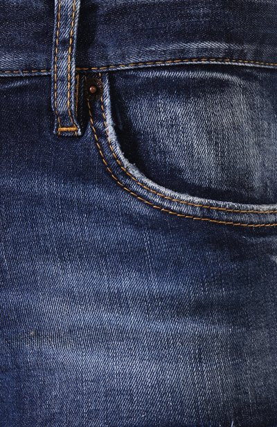 Джинсовые шорты DSQUARED2 синего цвета по цене 30850 руб., арт. S73MU0222/S30685, фото 5 Джинсовые шорты DSQUARED2, арт. S73MU0222/S30685, фото 5