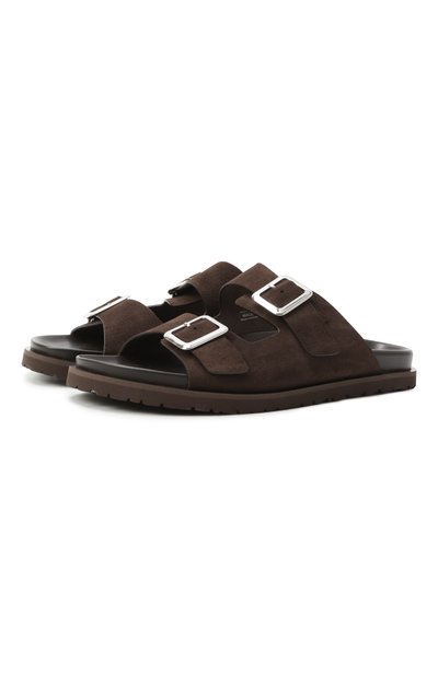 Мужские замшевые шлепанцы W.GIBBS, арт. 5027002/CAM0SCI0