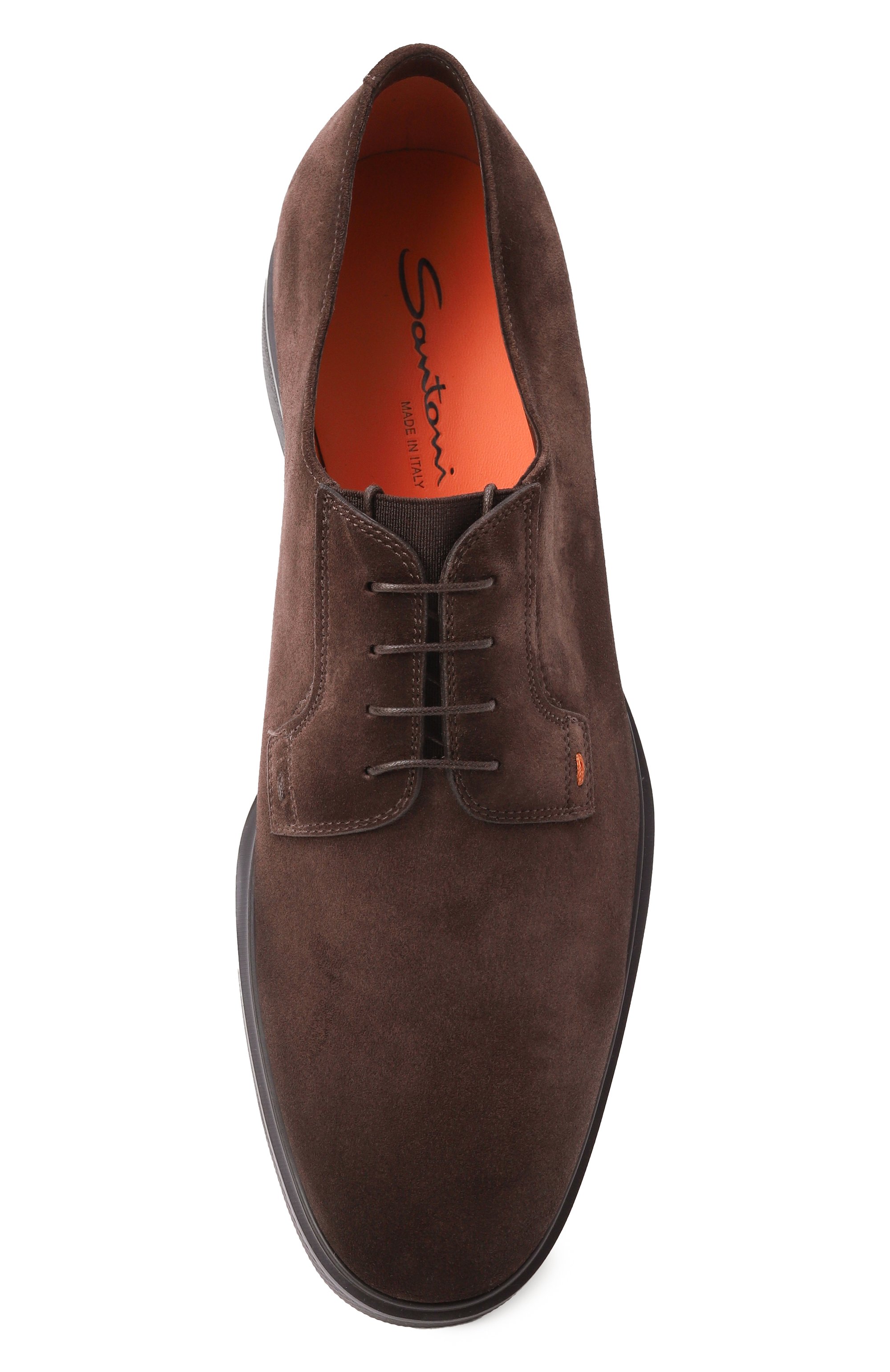 Замшевые дерби easy SANTONI, арт. MGEG19291NEAXGEX, фото 6