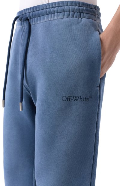 Хлопковые брюки OFF-WHITE, арт. 0MCH05AF25FLE005, фото 5
