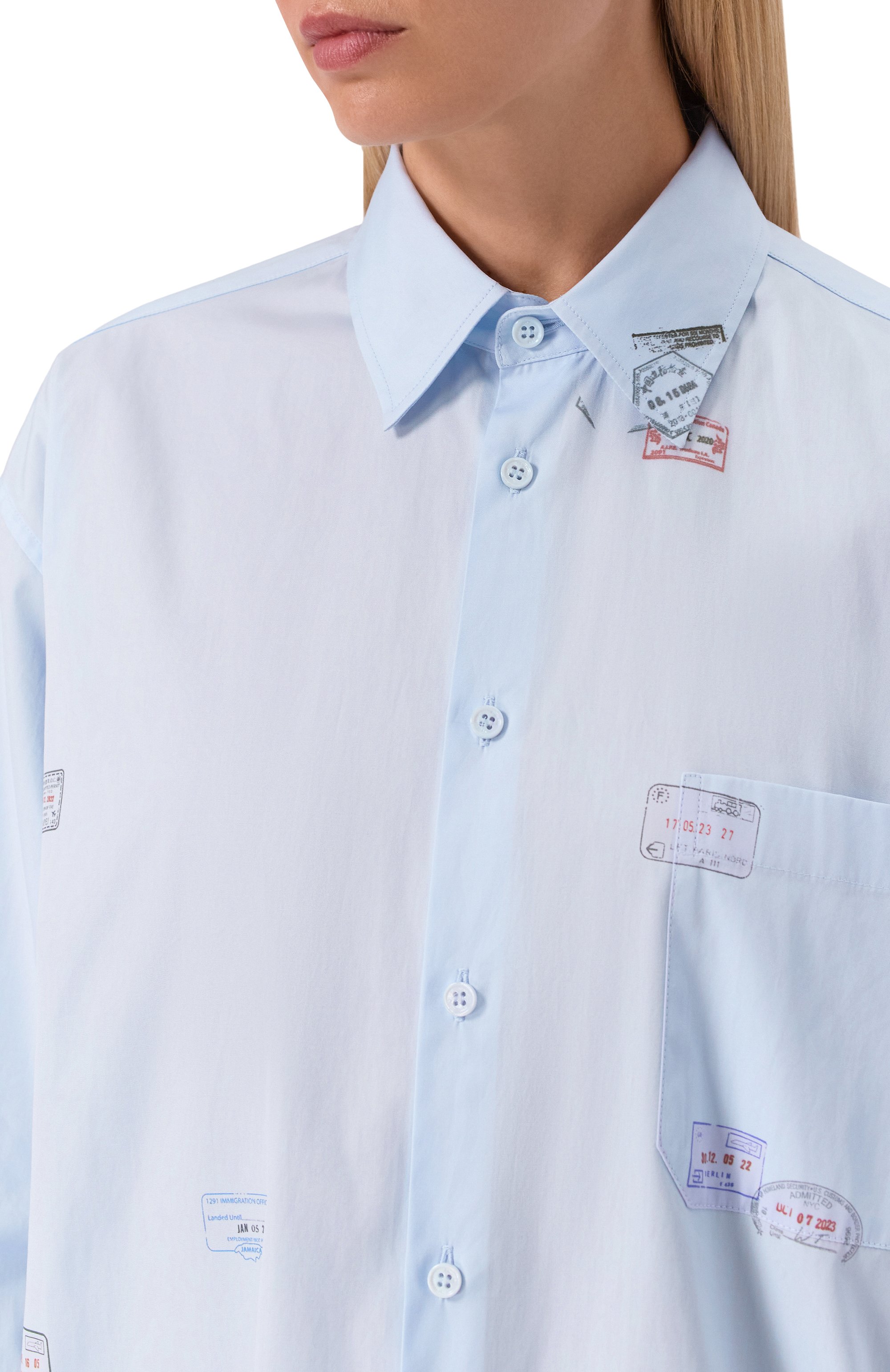 Хлопковая рубашка VETEMENTS, арт. UH76SH150L, фото 8