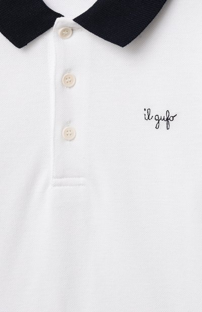 Хлопковое поло IL GUFO, арт. P25PC067M0095/10A-14A, фото 3