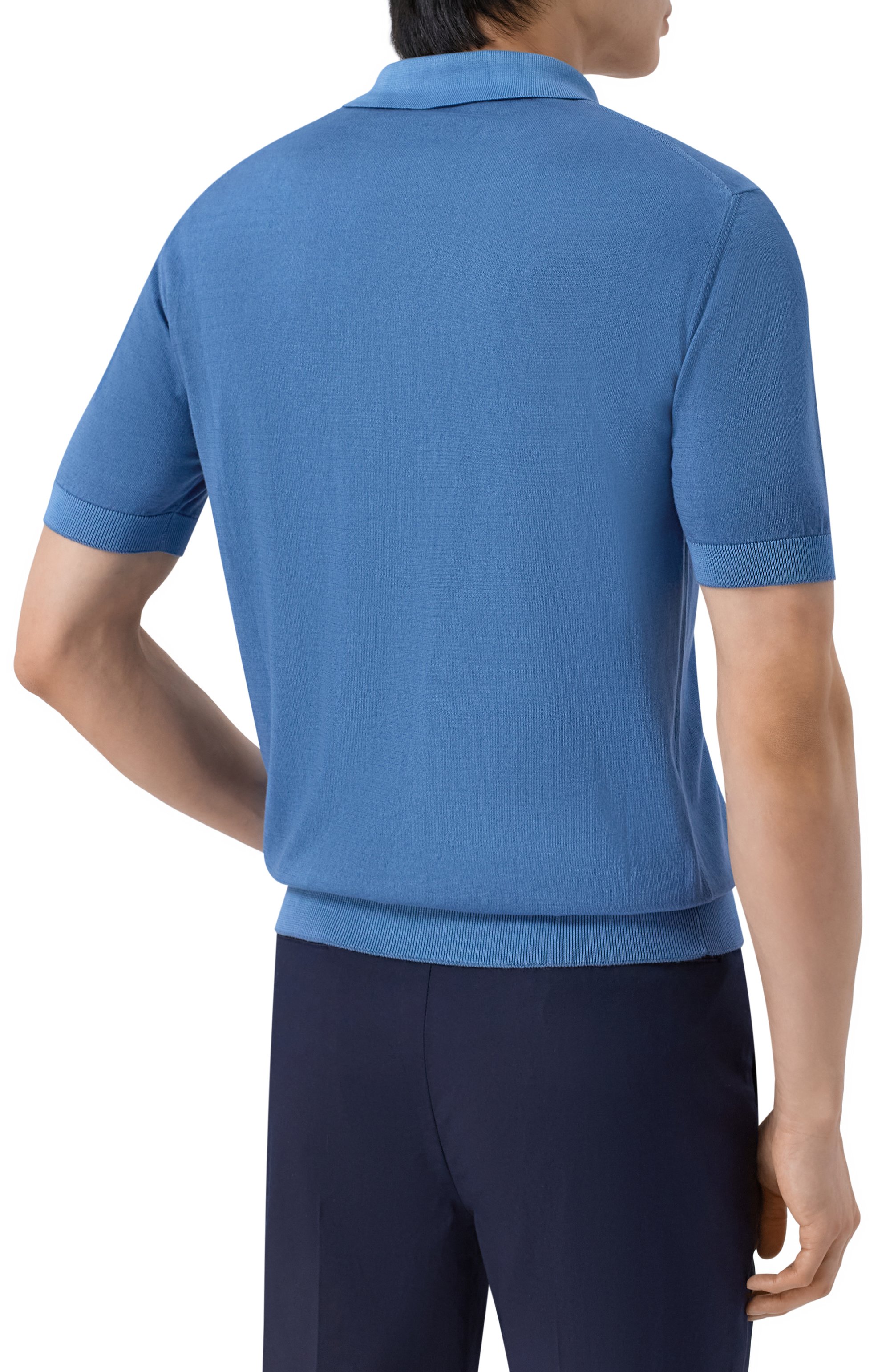 Хлопковое поло ANDREA CAMPAGNA, арт. M5426-8052, фото 4