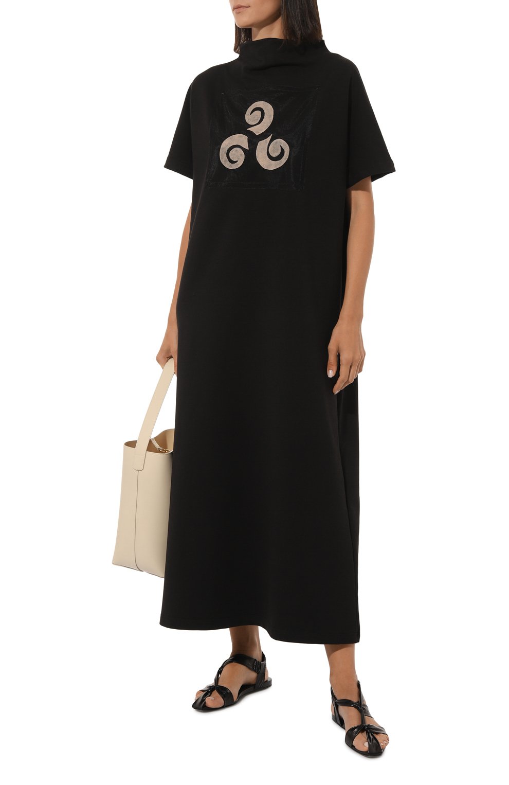 Хлопковое платье MIDGARD PARIS черного цвета по цене 35000 руб., арт. B41301, фото 2 Хлопковое платье MIDGARD PARIS, арт. B41301, фото 2