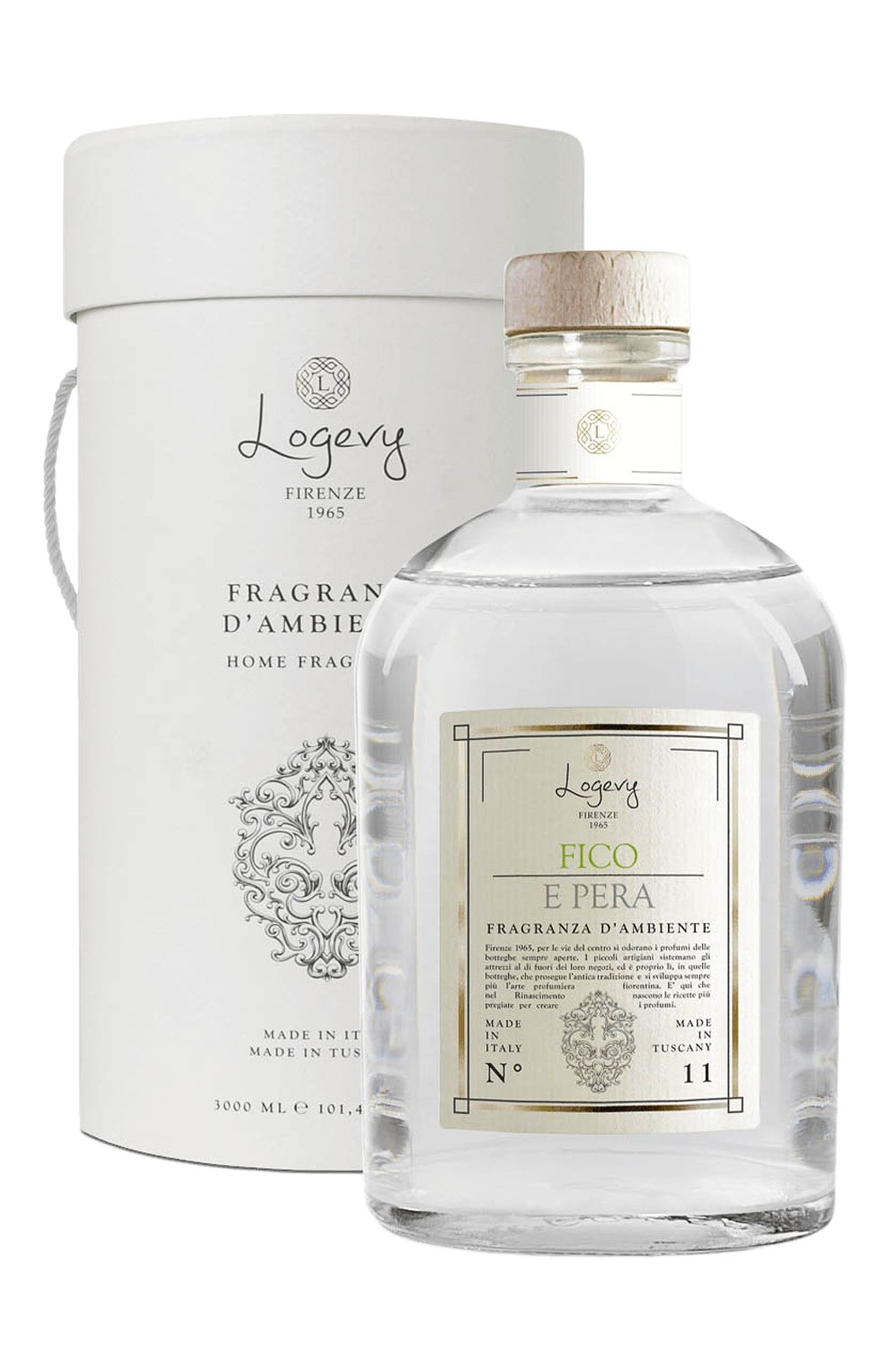 Диффузор fico e pera / "инжир & груша" (ваза 3000ml + рефил 6x500ml) LOGEVY FIRENZE 1965, арт. 8050519370103, фото 2