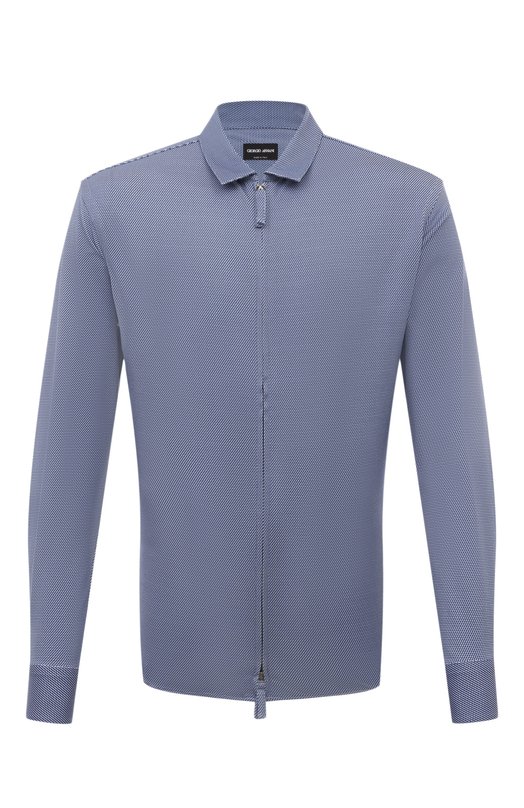 Хлопковая рубашка Giorgio Armani GM000057/TE11929 Голубой GM000057/TE11929