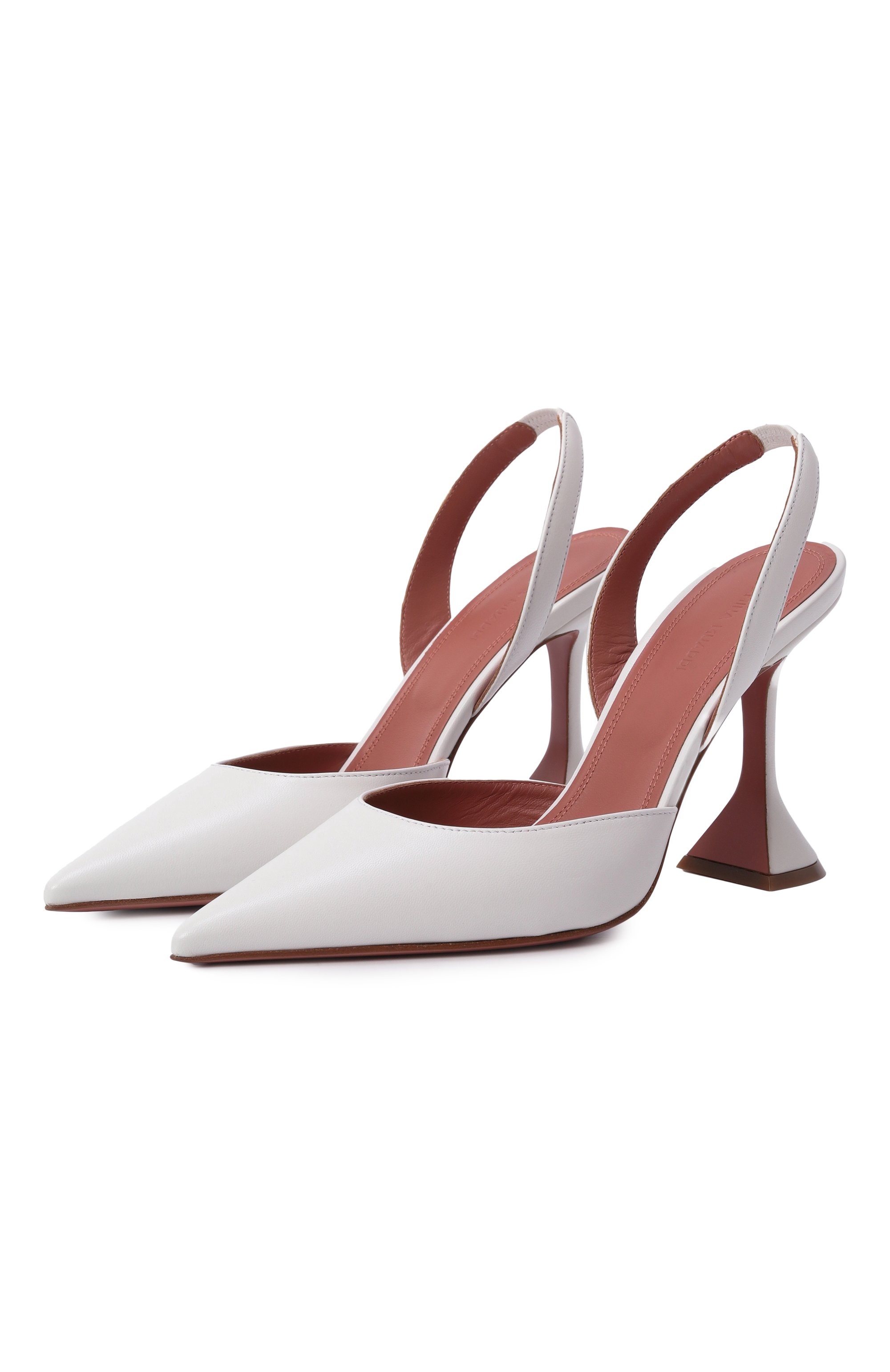 Кожаные туфли holli AMINA MUADDI белого цвета по цене 95500 руб., арт. H0LLI SLING, фото 1 Кожаные туфли holli AMINA MUADDI, арт. H0LLI SLING, фото 1