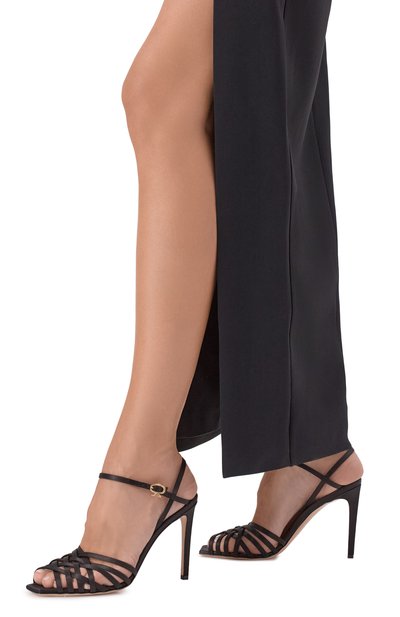 Текстильные босоножки kerry 95 GIANVITO ROSSI, арт. G32629.95RIC.CRENER0, фото 3