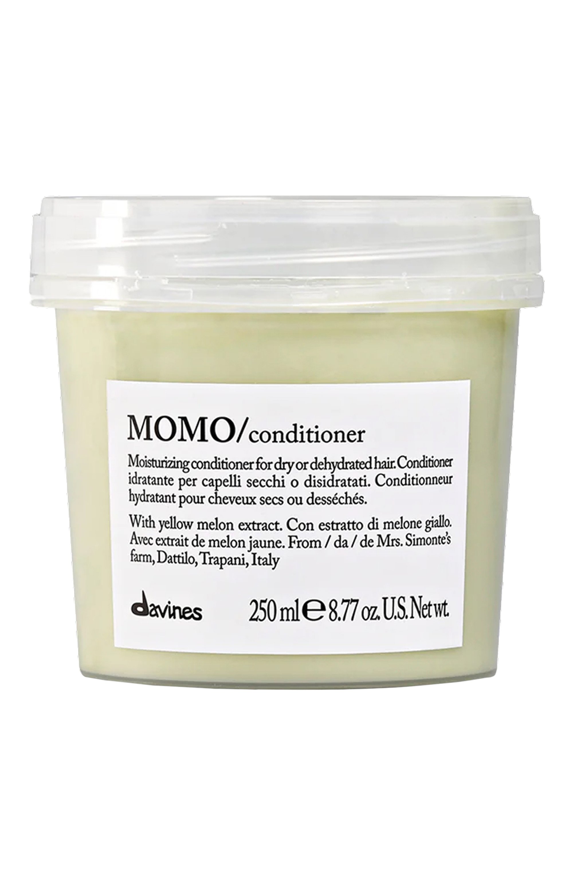 Увлажняющий кондиционер, облегчающий расчесывание волос, momo (250ml) DAVINES бесцветного цвета по цене 4280 руб., арт. 75607, фото 1 Увлажняющий кондиционер, облегчающий расчесывание волос, momo (250ml) DAVINES, арт. 75607, фото 1