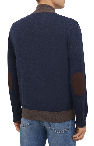 Кардиган из шерсти и кашемира GRAN SASSO темно-синего цвета по цене 44600 руб., арт. 55106/19669, фото 4 Кардиган из шерсти и кашемира GRAN SASSO, арт. 55106/19669, фото 4