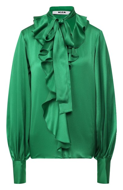 Атласная блузка MSGM, арт. 2743MDE01 195704, фото 1