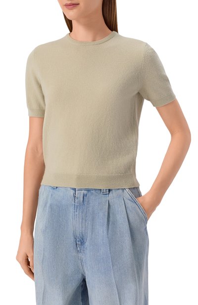 Шерстяной пуловер MAISON MARGIELA зеленого цвета по цене 75800 руб., арт. S51HL0022/M13144, фото 3 Шерстяной пуловер MAISON MARGIELA, арт. S51HL0022/M13144, фото 3