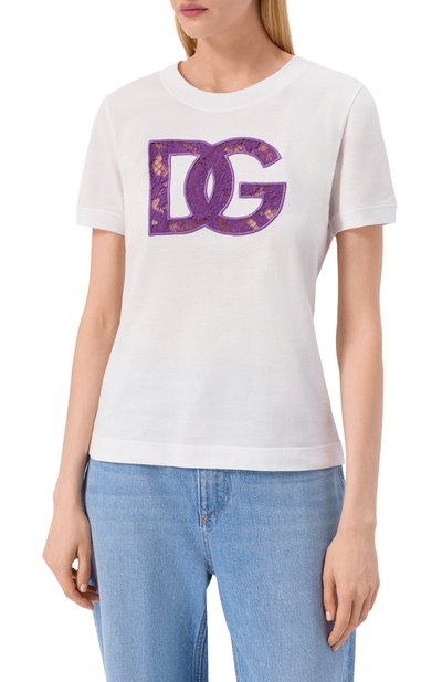Хлопковая футболка DOLCE & GABBANA, арт. F8V20Z/GDC9V, фото 3