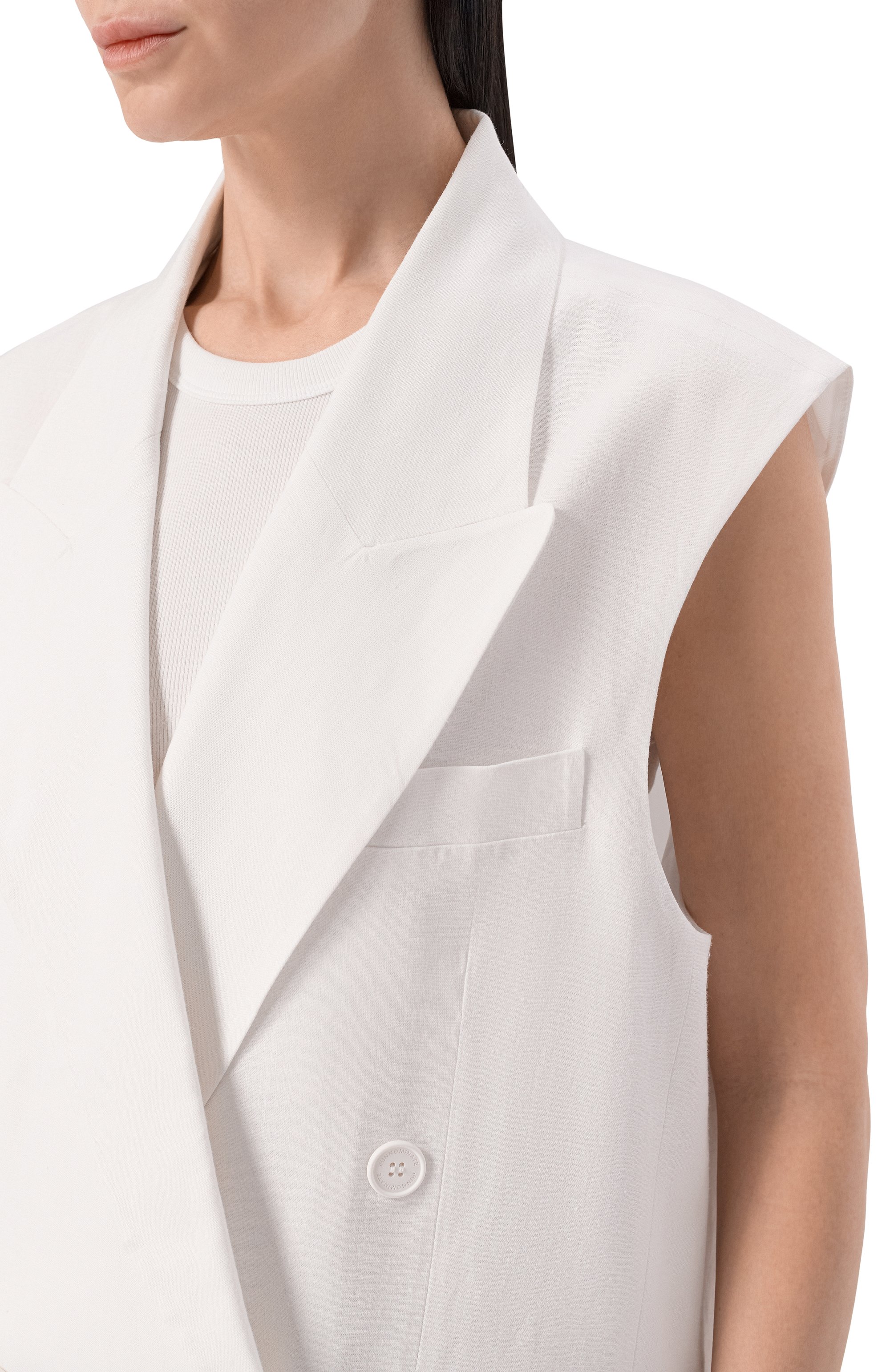 Жилет изо льна и вискозы HINNOMINATE, арт. HMABW02626, фото 5