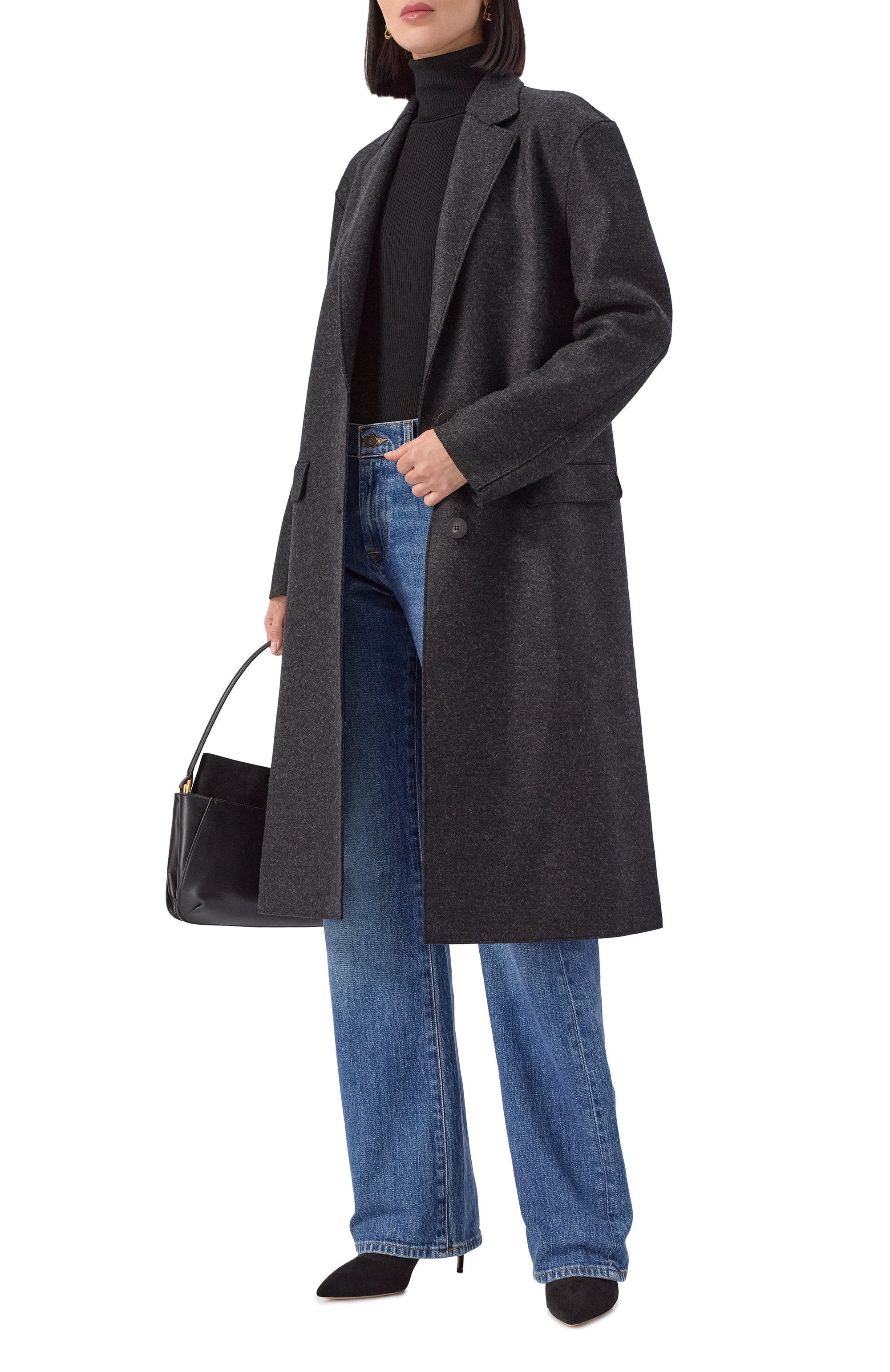 Шерстяное пальто HARRIS WHARF LONDON, арт. AE1289MLK, фото 2