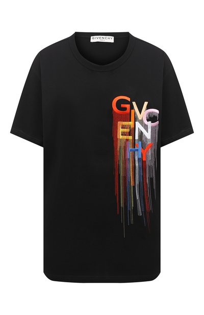 Женская хлопковая футболка GIVENCHY, арт. BW707Z3Z43