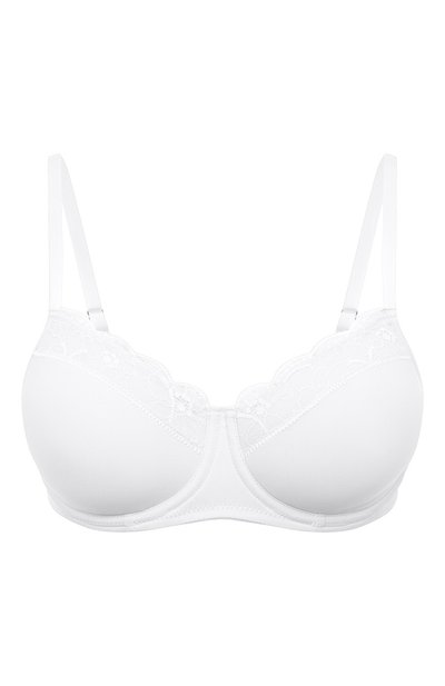 Бюстгальтер с плотной чашкой HANRO белого цвета по цене 16440 руб., арт. 072433., фото 1 Бюстгальтер с плотной чашкой HANRO, арт. 072433., фото 1