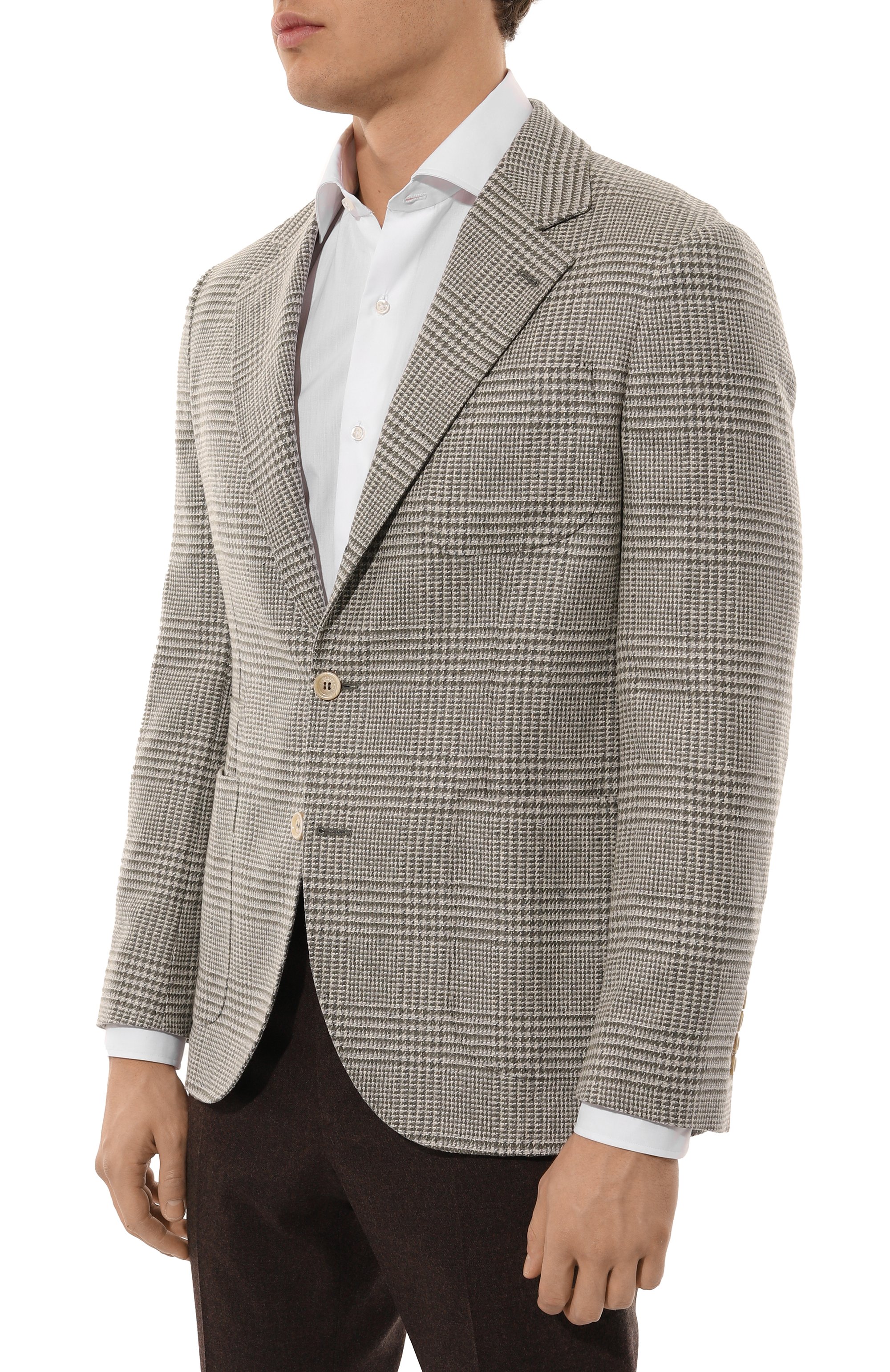 Пиджак из шерсти и шелка BRUNELLO CUCINELLI, арт. MY4687BND, фото 4