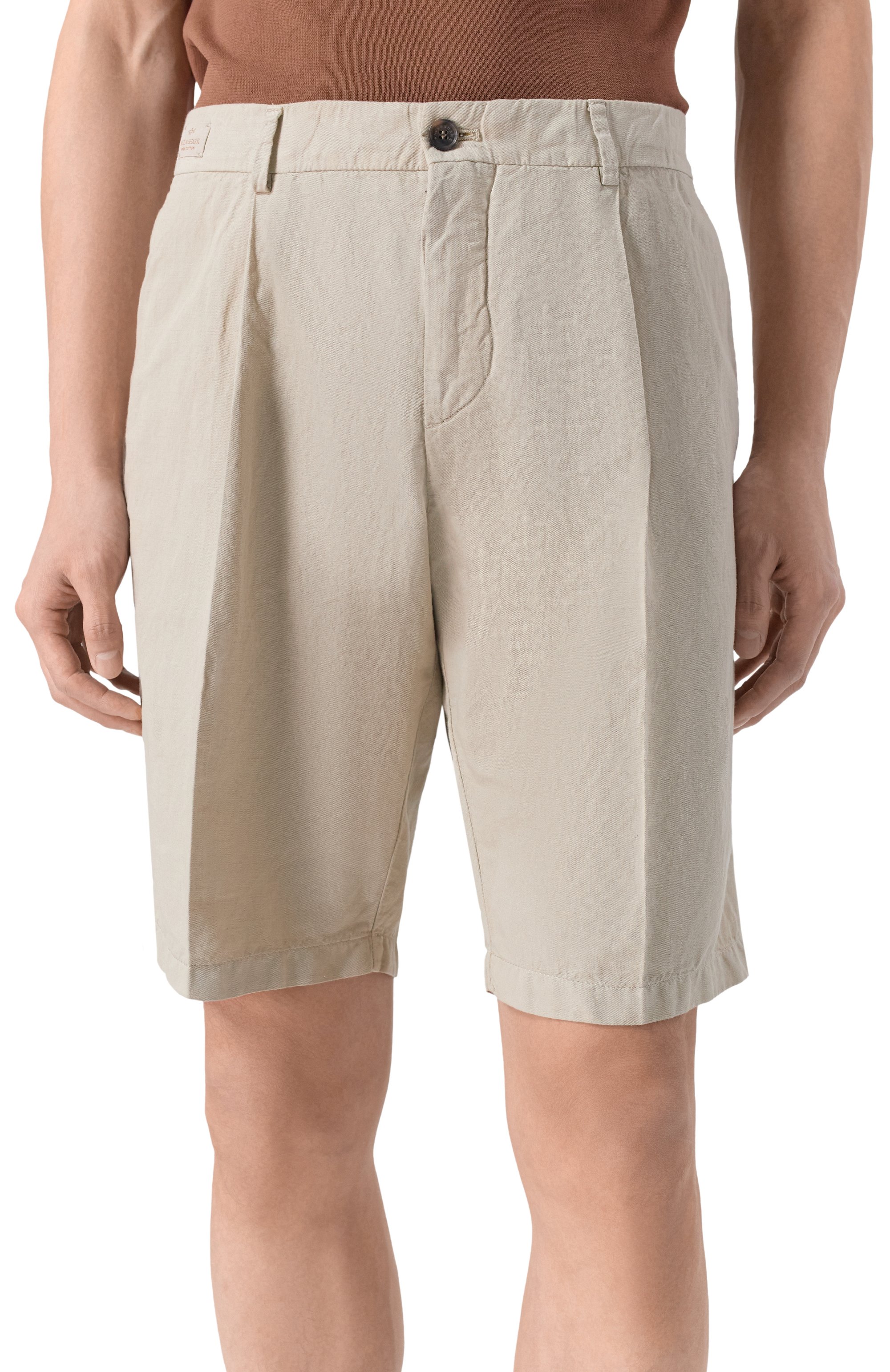 Шорты из хлопка и льна PAUL&SHARK, арт. 25414034, фото 3