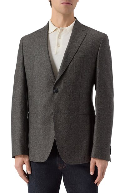 Шерстяной пиджак BOSS, арт. 50553336, фото 4