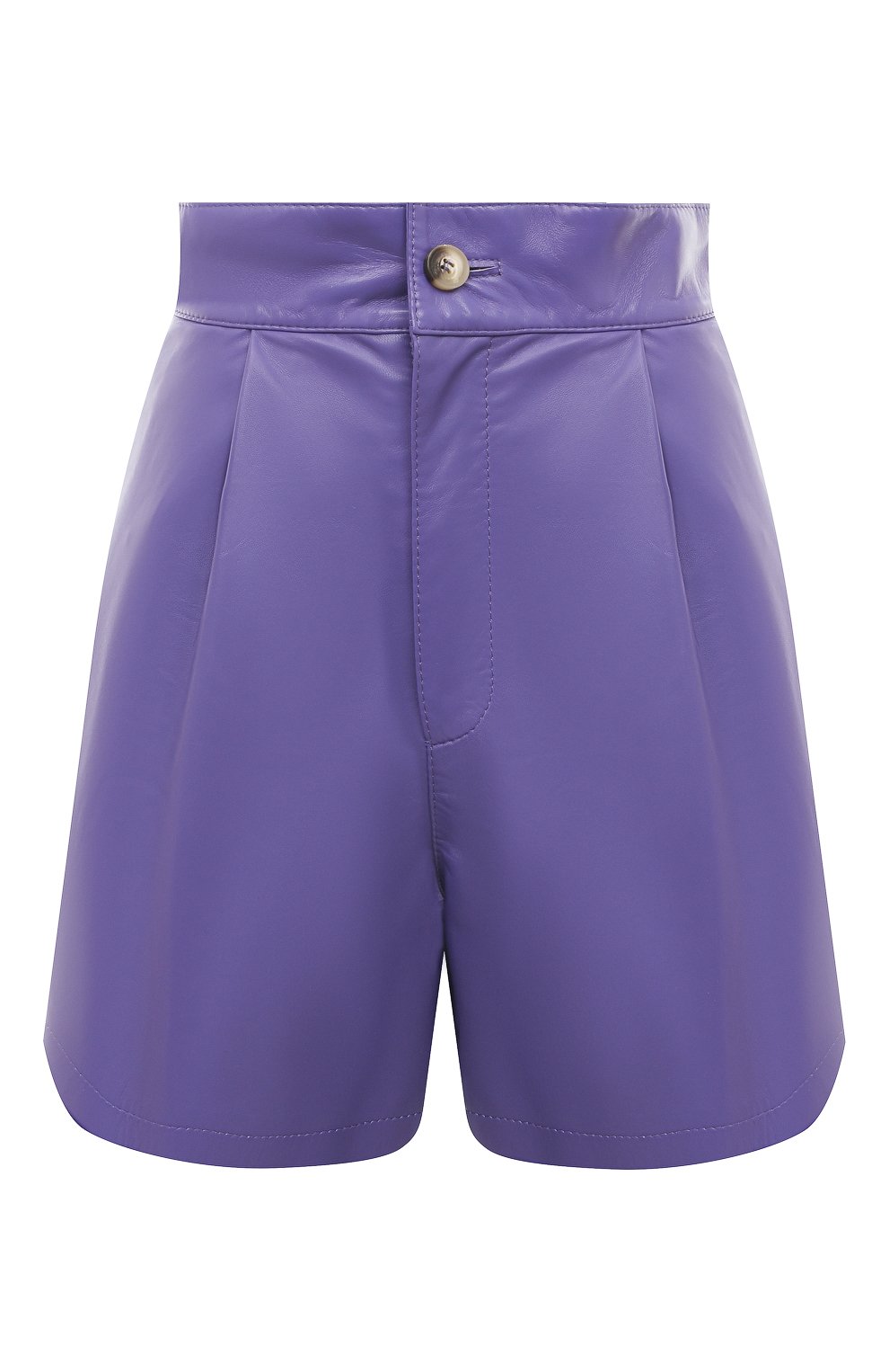 Кожаные шорты CHAUD STUDIO сиреневого цвета по цене 47500 руб., арт. PIERRESHORTS22, фото 1 Кожаные шорты CHAUD STUDIO, арт. PIERRESHORTS22, фото 1