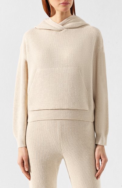 Пуловер с капюшоном NANUSHKA, арт. M0G_IV0RY_CASHMERE BLEND RIB CASHMERE BLEND RIB, фото 3