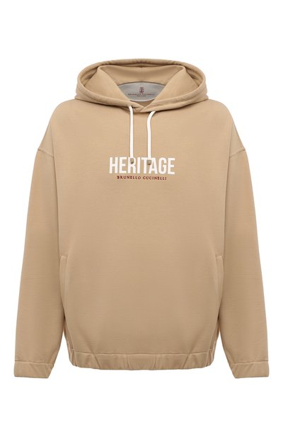 Мужской хлопковое худи BRUNELLO CUCINELLI, арт. MW8369028G