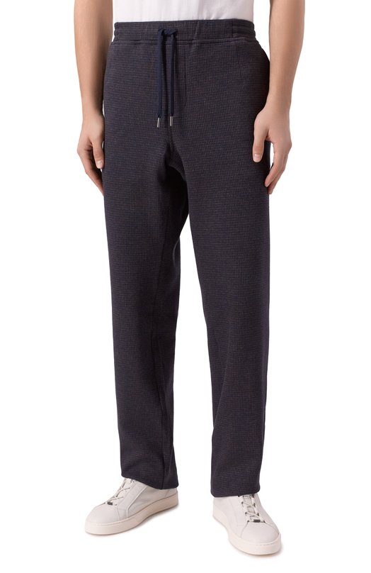 Хлопковые брюки Andrea Campagna 19M703.SZ00.CAMP./56 Синий  19M703.SZ00.CAMP./56 Фото 3