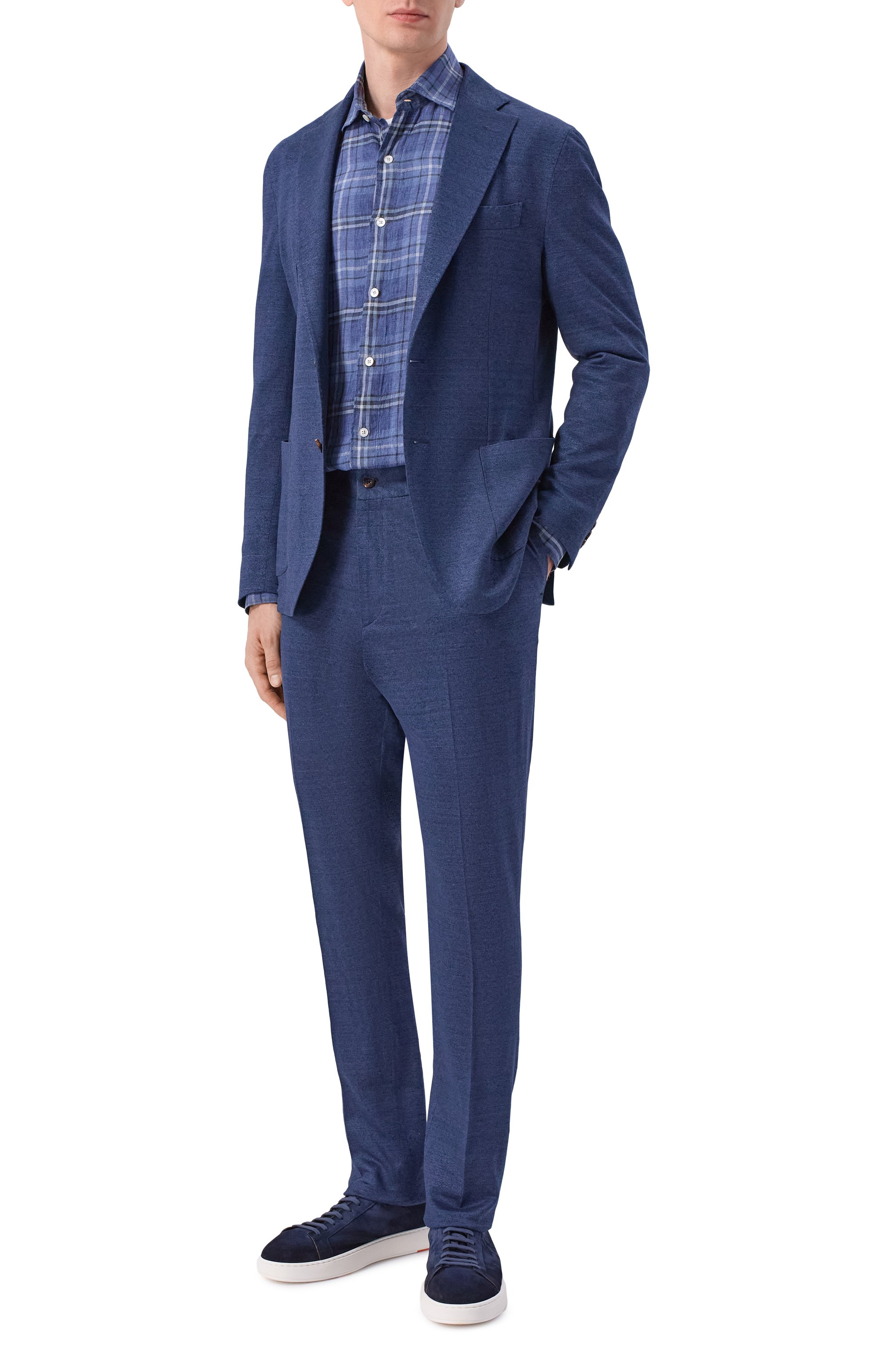 Пиджак изо льна и хлопка ANDREA CAMPAGNA, арт. BIELLA/MULTILIN0 17717, фото 2