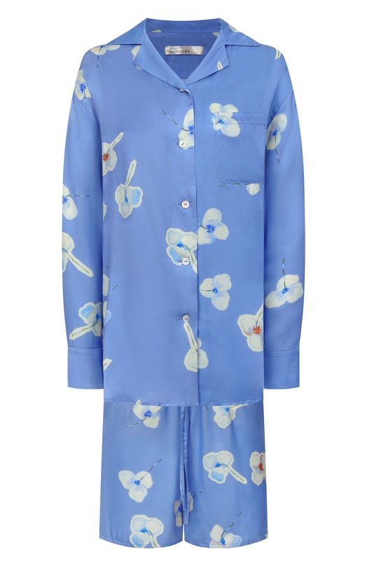 Пижама из хлопка и шелка Any Wowzers BFR02-TRIFL-BL Голубой BFR02-TRIFL-BL