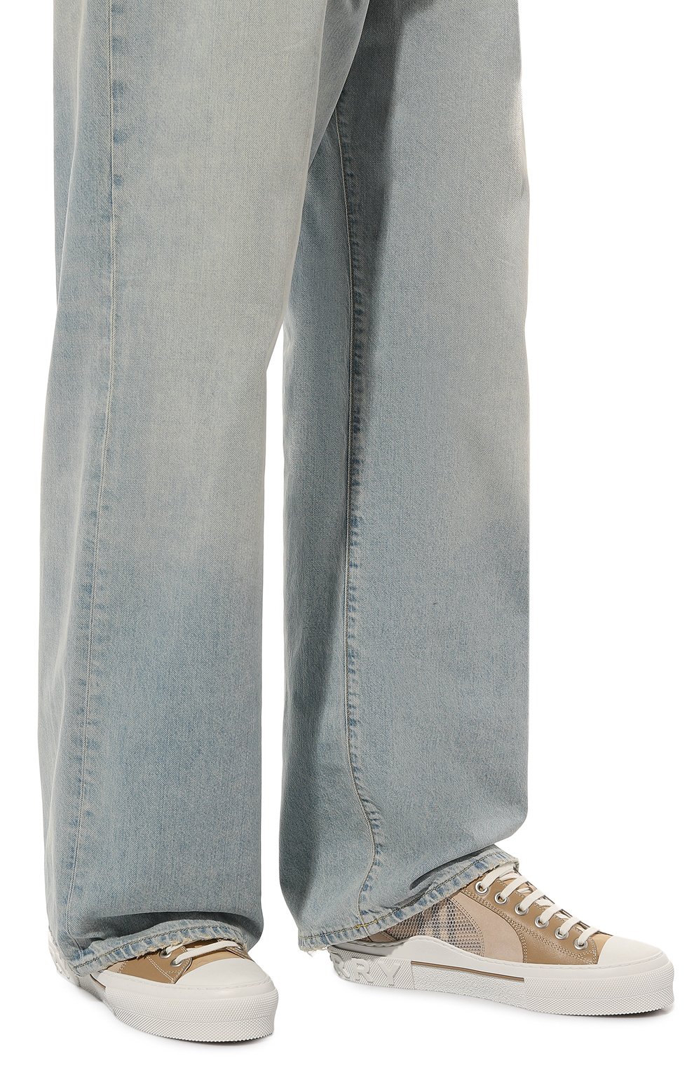 Комбинированные кеды kai BURBERRY, арт. 8066833, фото 3