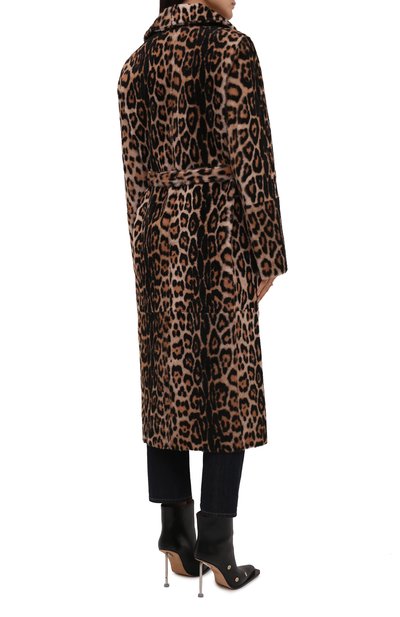 Двусторонняя дубленка YVES SALOMON леопардового цвета по цене 599500 руб., арт. 21WYM60417MERL, фото 4 Двусторонняя дубленка YVES SALOMON, арт. 21WYM60417MERL, фото 4