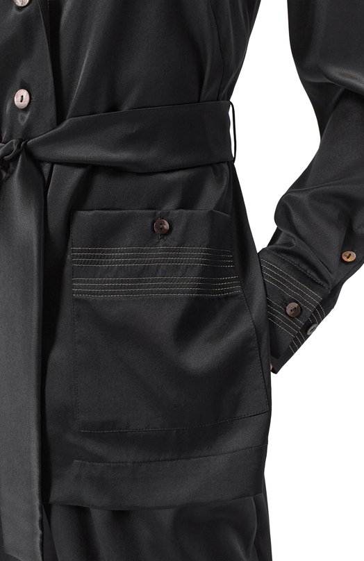 Шелковый жакет Freeage WS26.JK154.6003.900 Чёрный  WS26.JK154.6003.900 Фото 5