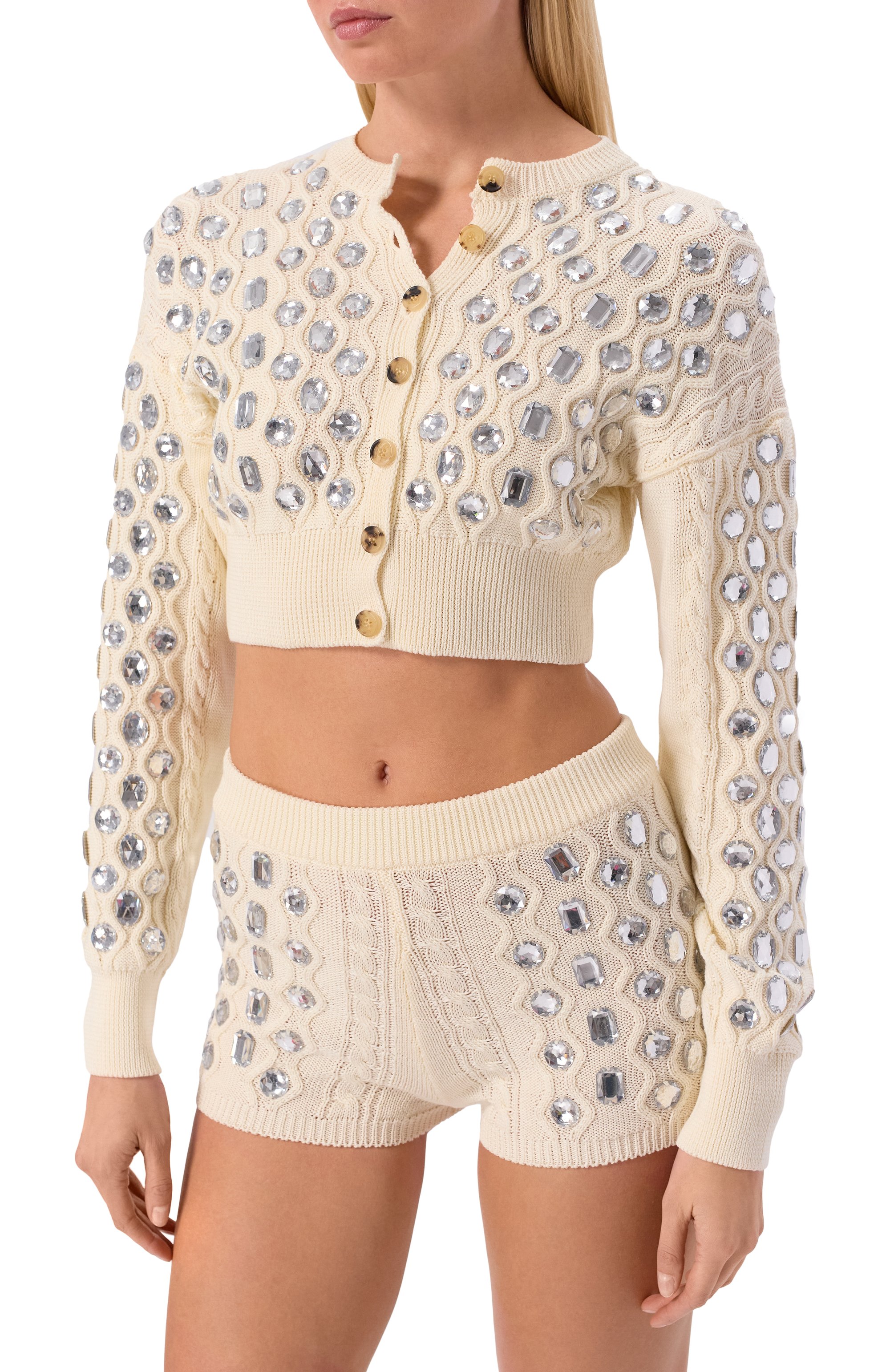 Хлопковый кардиган GIUSEPPE DI MORABITO кремового цвета по цене 84950 руб., арт. 06PSKNT384CR 16403, фото 3 Хлопковый кардиган GIUSEPPE DI MORABITO, арт. 06PSKNT384CR 16403, фото 3