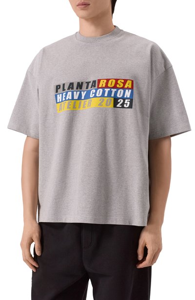 Хлопковая футболка PLANTA ROSA, арт. PR/T02/HEAVY-COTTON/300VELVET, фото 3